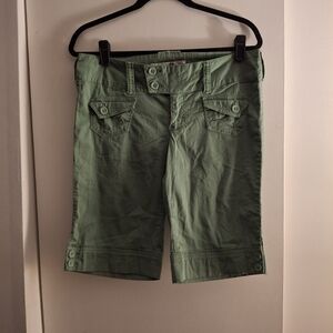 Jolt Women's Mint Green Cargo Bermudas